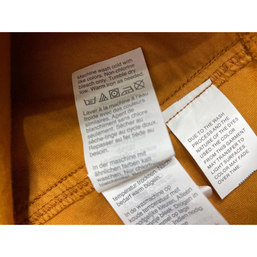Madewell Velveteen A-Line Mini Skirt Snap Button Front Orange Rust Size 14 NWT - Picture 6 of 6